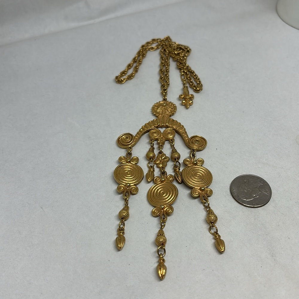 Stupendous Vendome Etruscan Revival necklace - Picture 6 of 13